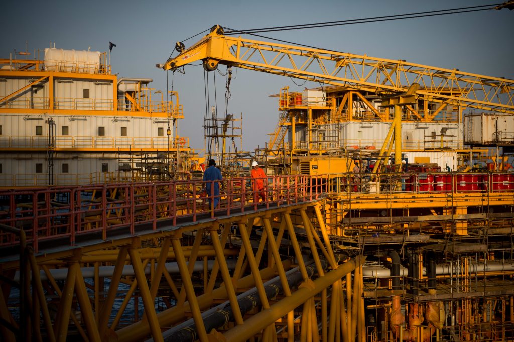 Oil rises to three-month high on upbeat data, Middle East tension – CNBC