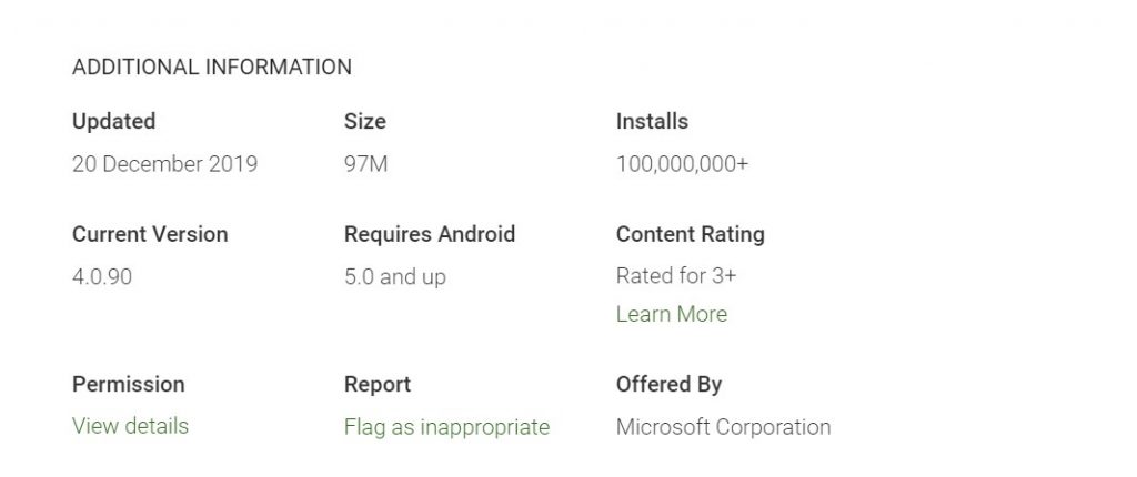 Microsoft Outlook now has more than 100 Million installs on the Play Store – MSPoweruser