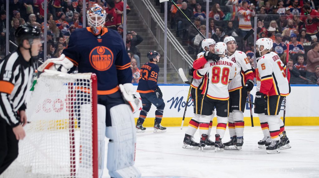 Andrew Mangiapane has goal and two assists, Flames beat Oilers – Sportsnet.ca