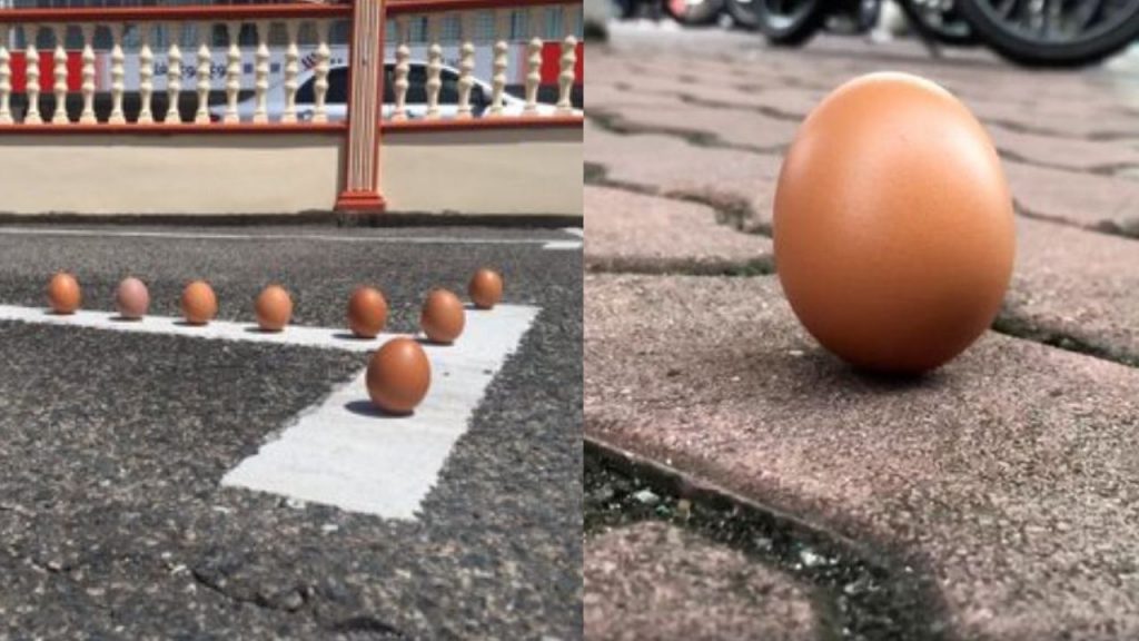 Videos Show People Balancing Eggs On Narrow Ends During The Ring Of Fire Eclipse – Storypick