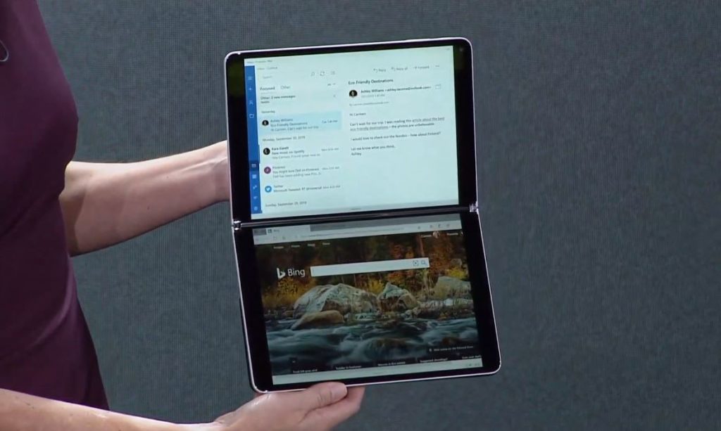 Microsoft shows how it wants apps to look on its new dual-screen computers – CNBC