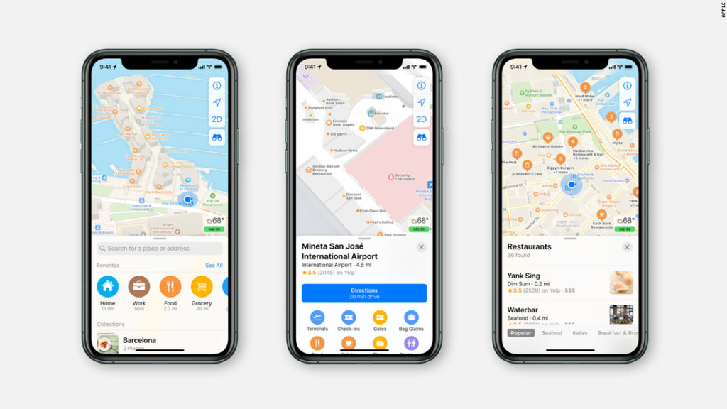 Apple completes its roll out of the redesigned Maps app – CNN