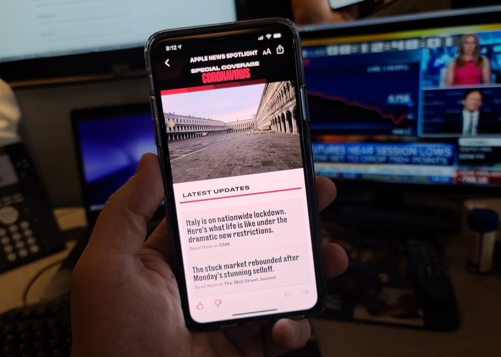 Now you can follow the coronavirus outbreak through Apple News on your iPhone, iPad or Mac – CNBC
