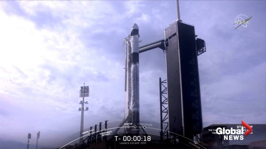 NASA astronauts to take flight in historic SpaceX launch