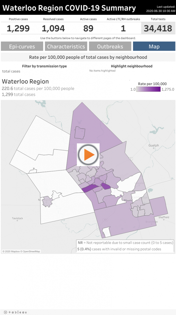 New map shows COVID-19 infections in Waterloo Region by neighbourhood – CTV News