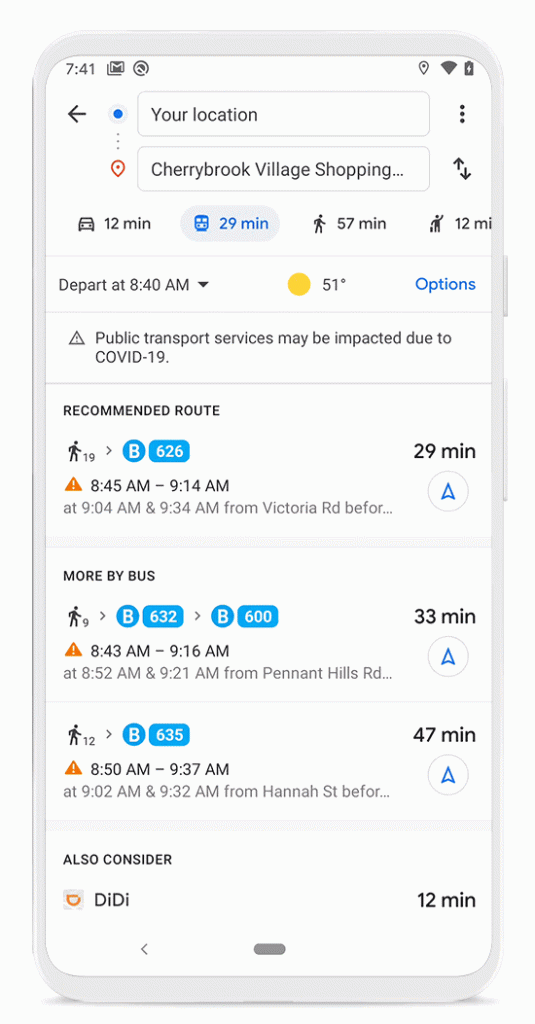 Google Maps rolling out COVID-19-related transit, driving alerts and more – MobileSyrup