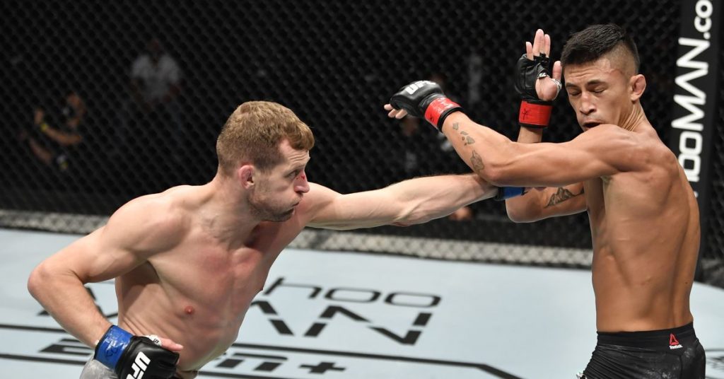 UFC 251 video: Davey Grant survives broken jaw, knocks out Martin Day in Fight Island opener – MMA Fighting