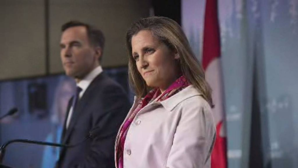 Coronavirus pandemic will dictate Freeland’s plan for economy