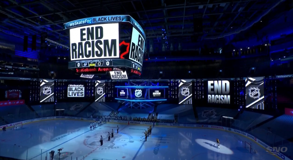 NHL’s lack of solidarity with Black Lives Matter protests ‘out of touch’, say critics – News 1130