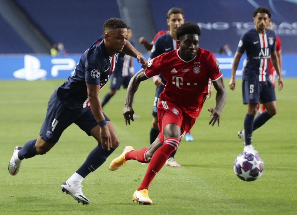 Alphonso Davies savours his moment on top of the soccer world