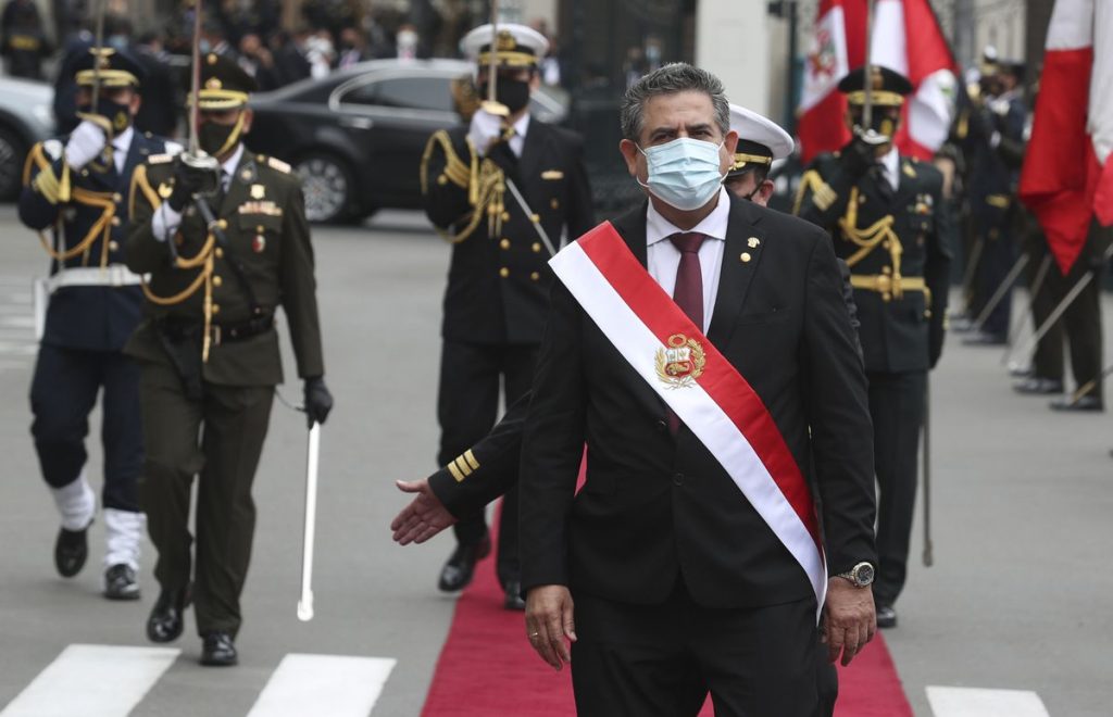 Peru swears in new president as political turmoil hits nation – The Globe and Mail