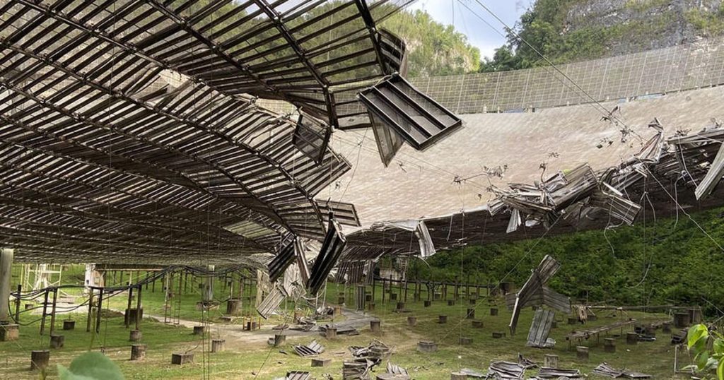 Legendary Arecibo telescope to be demolished after suffering damage – CNET