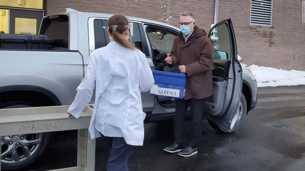 Doctor drives three hours to get Covid-19 vaccine to rural Michigan hospital – CNN
