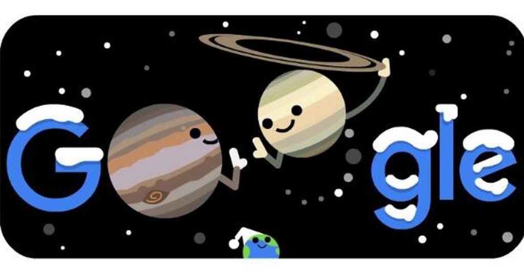Google Doodle spotlights Jupiter and Saturn's great conjunction – CNET