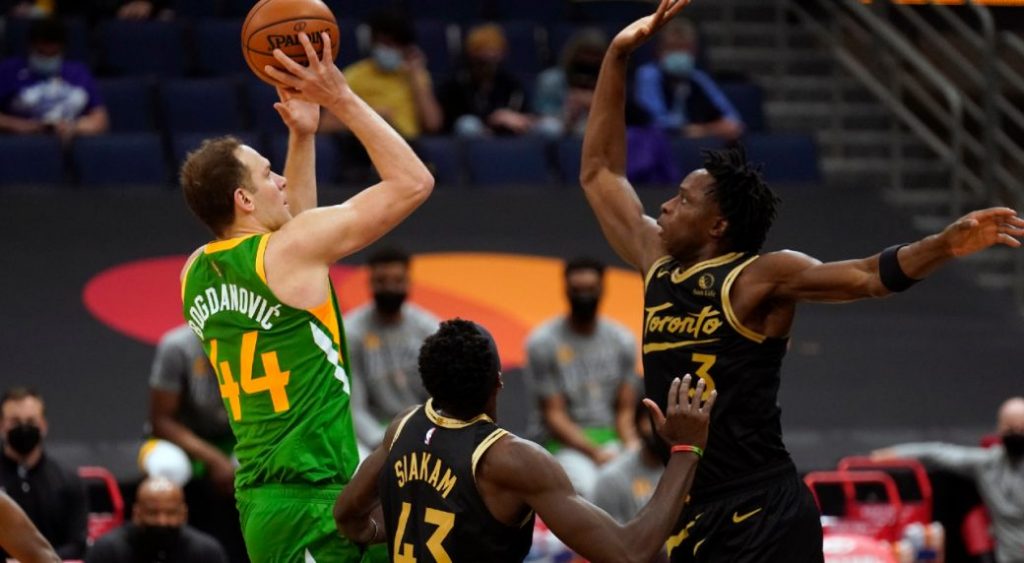 Raptors’ trio of the future reunite at last, but old rotation questions linger