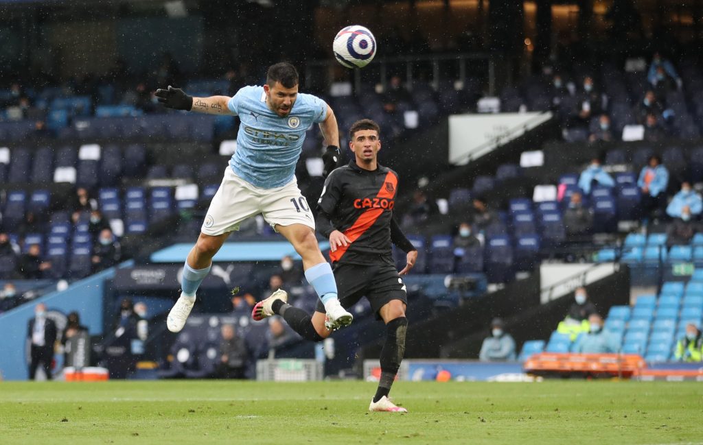 Aguero signs off in style as City celebrate title with Everton rout