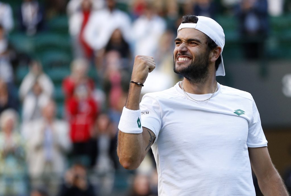 Matteo Berrettini powers into Wimbledon semi-finals