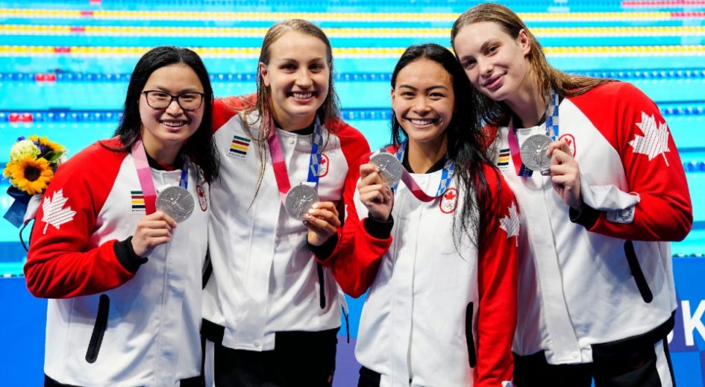 Canada earns first medal in Tokyo with silver in women’s 4×100 freestyle swimming – Sportsnet.ca