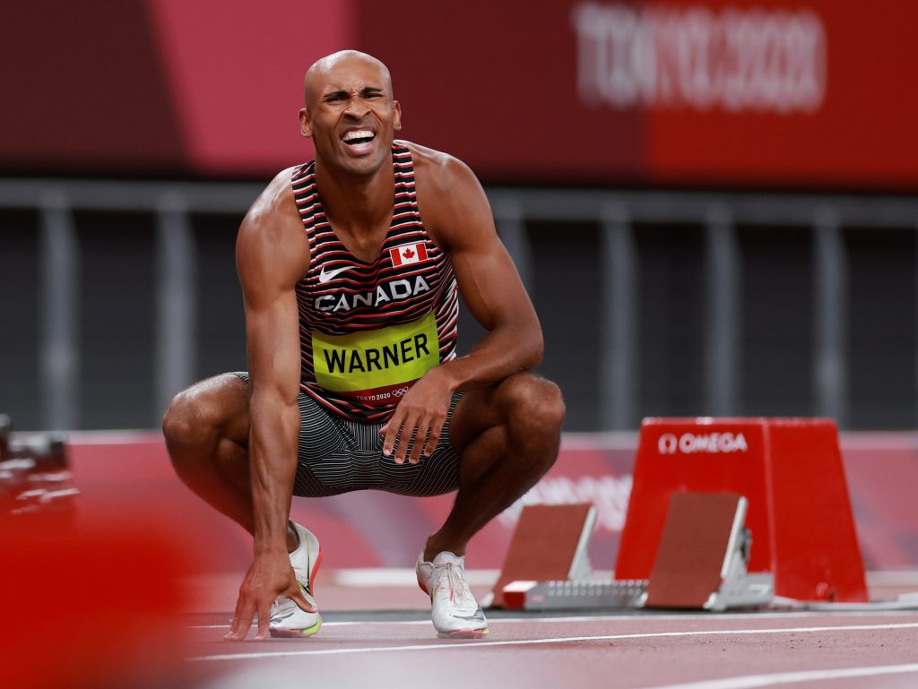 Canada’s Warner starts fast to grab halfway lead in decathlon