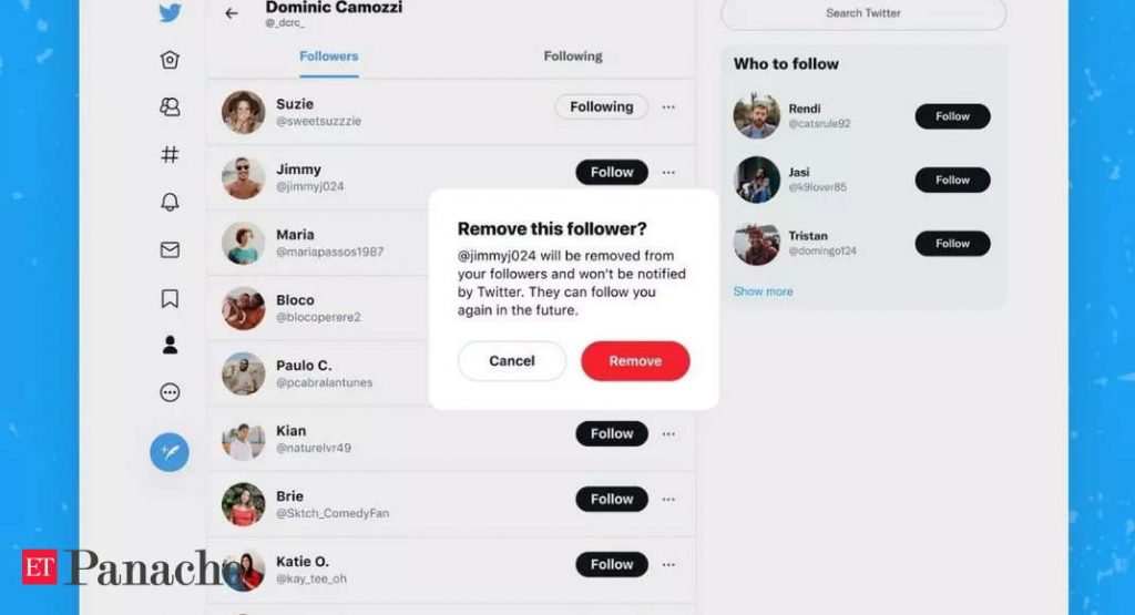 Twitter is testing 'Softblock', a feature that will let users remove followers without blocking them – Economic Times