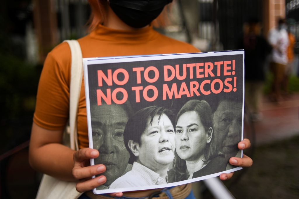 Philippines rights groups denounce presidential bid by Marcos