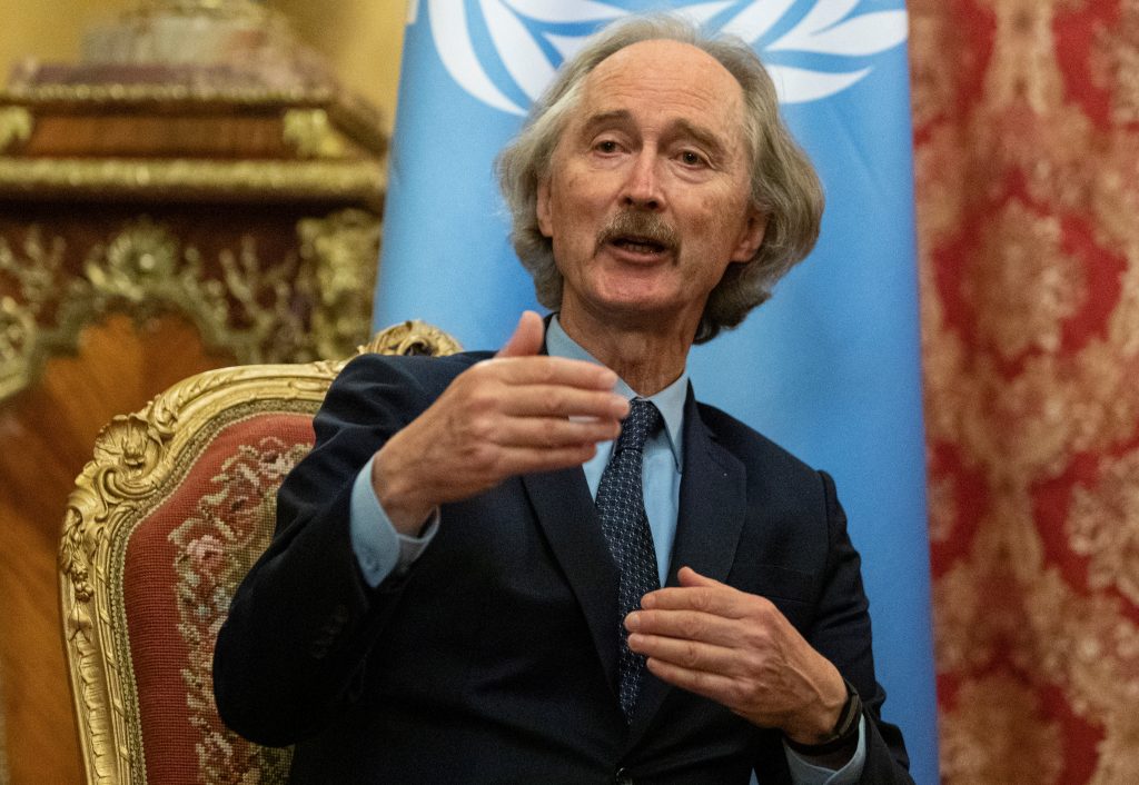 UN envoy says has agreement on drafting new Syrian constitution