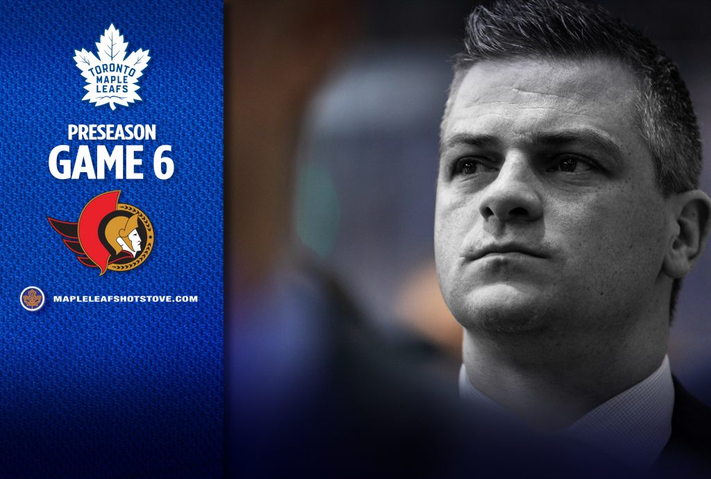 Preseason Game #6: Toronto Maple Leafs vs. Ottawa Senators Preview, Projected Lineups & TV Info – Maple Leafs Hotstove – Maple Leafs Hot Stove