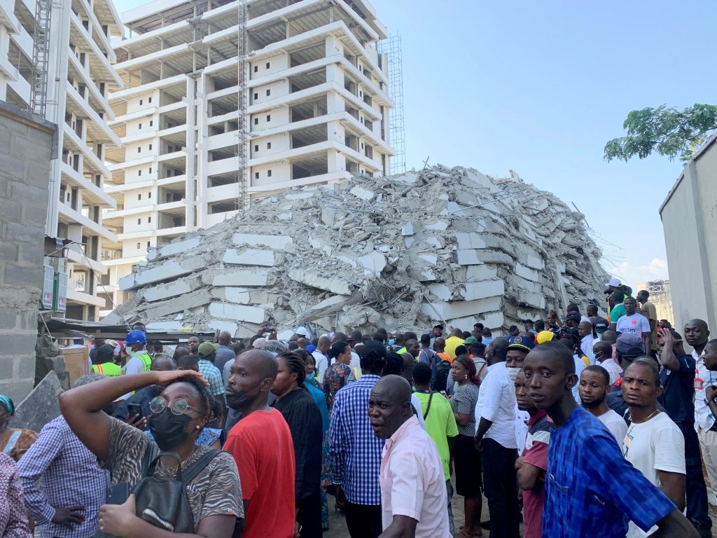 Up to 100 missing in collapsed Nigerian highrise