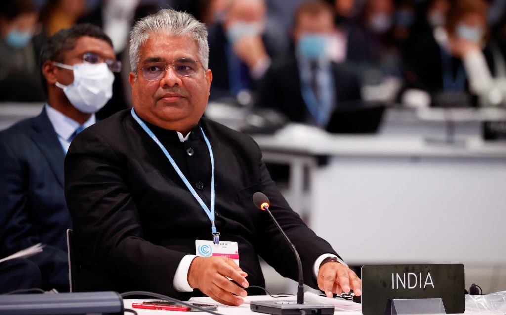 India criticises fossil fuel language in COP26 draft deal