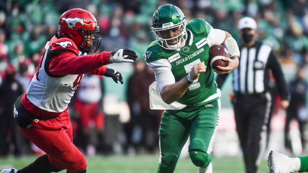 Riders outlast Stamps in OT thriller to move on to Western Final – CFL.ca
