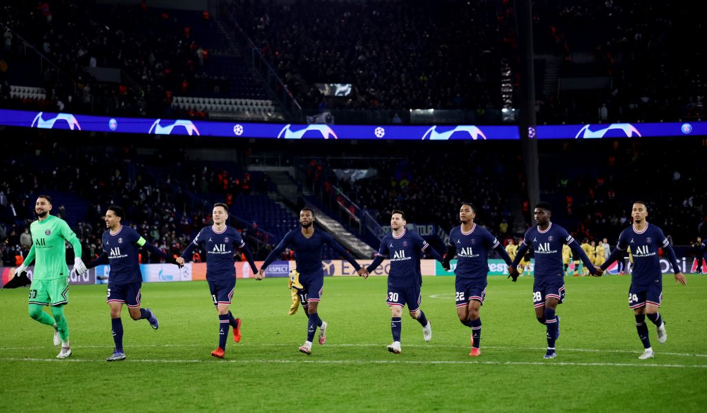 Soccer-Mbappe and Messi on target as PSG beat Brugge 4-1