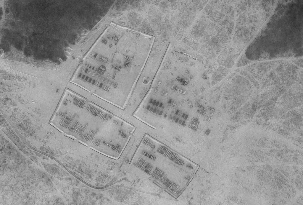 Satellite images show Russia still building up forces near Ukraine