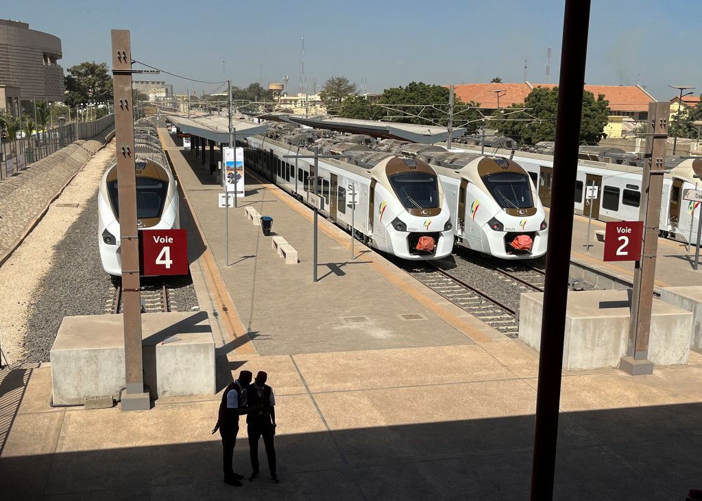 Senegal’s new commuter train makes first journey from capital Dakar