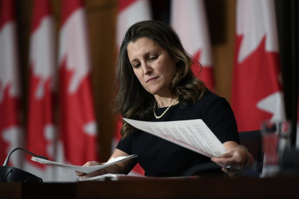 Politics Briefing: Chrystia Freeland outlines federal government's spending plans in fall economic statement – The Globe and Mail