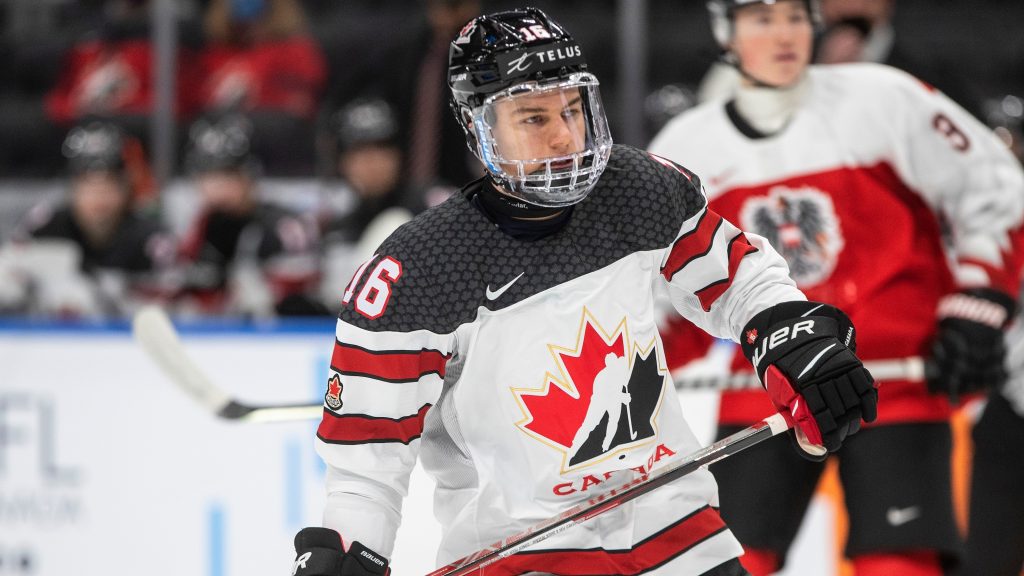 Bedard ties single-game goal record with 4, as Canada dominates Austria at world juniors – CBC Sports