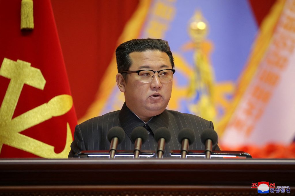 North Korea’s Kim talks food not nukes for 2022