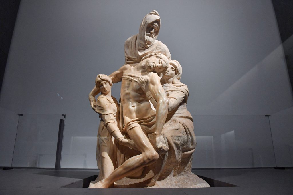 Restoration of Michelangelo’s Pieta statue in Florence reveals flaws in marble