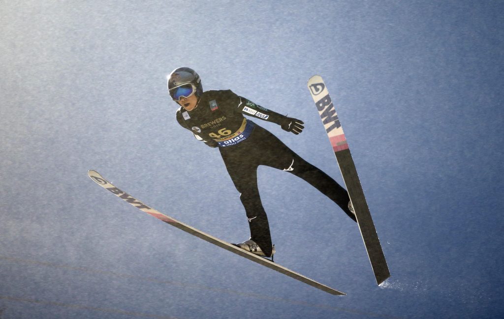 Olympics-Ski jumping-Kobayashi soars to World Cup win in last event before Beijing
