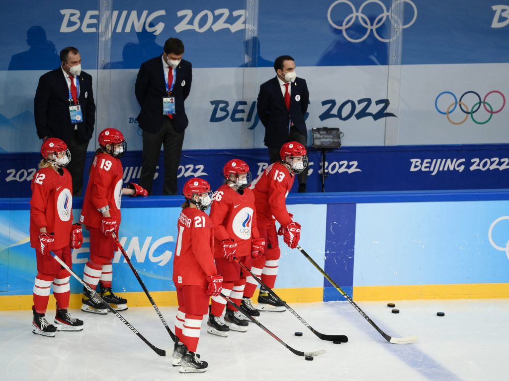 Olympics-Ice hockey-ROC v Canada game delayed until further notice