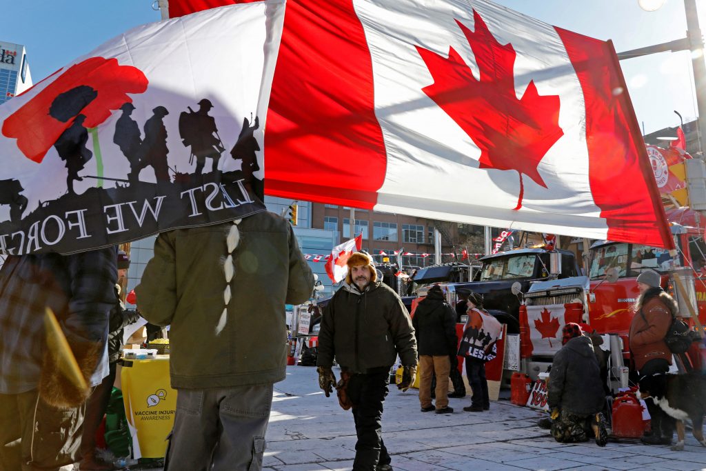 Ottawa police chief resigns as Canadian protesters dig in
