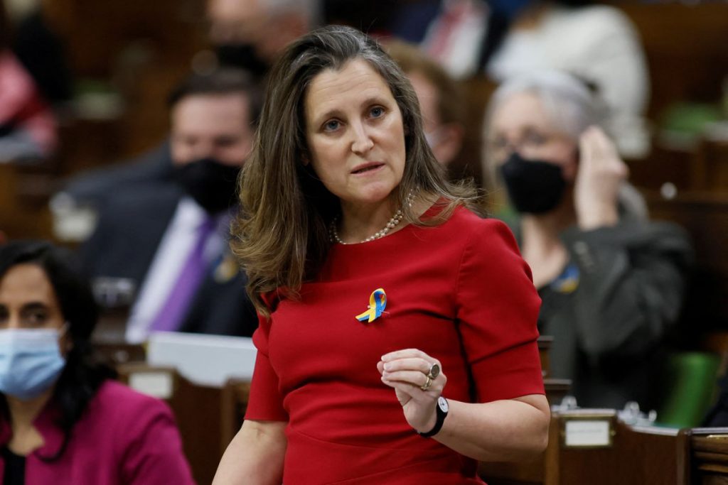 Politics Briefing: Freeland to table 2022 federal budget on April 7. – The Globe and Mail