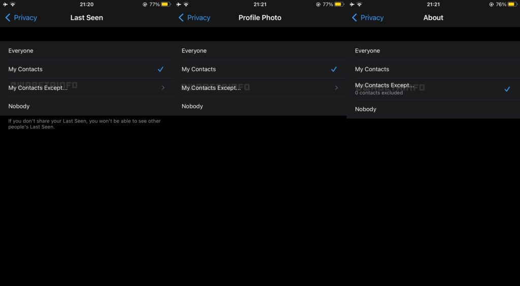 WhatsApp testing ability to hide 'Last Seen' status from specific contacts on iOS – MobileSyrup