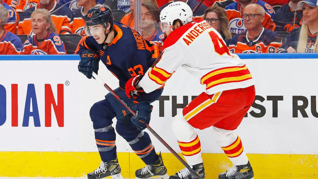 Oilers push Flames to brink of elimination behind Nugent-Hopkins, Kane’s 4 combined goals