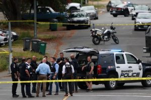 Two police officers remain in hospital after a shootout outside a B.C. bank Two police officers remain in hospital after a shootout outside a B.C. bank