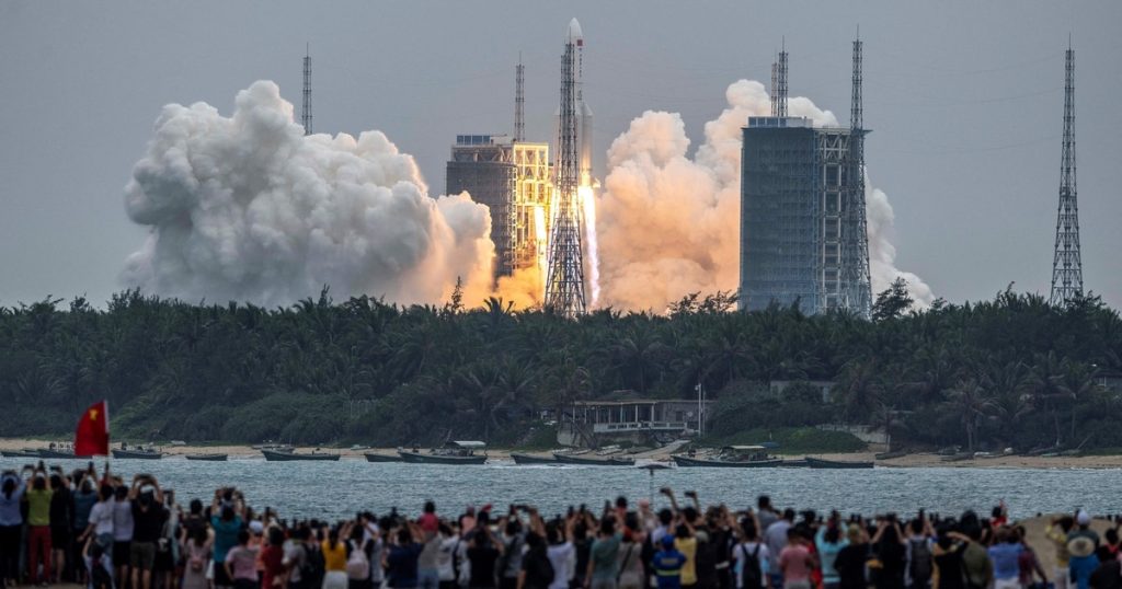 The Long March 5B, a 22-ton Chinese rocket, is falling back to Earth this weekend. Where will it land? – Grid