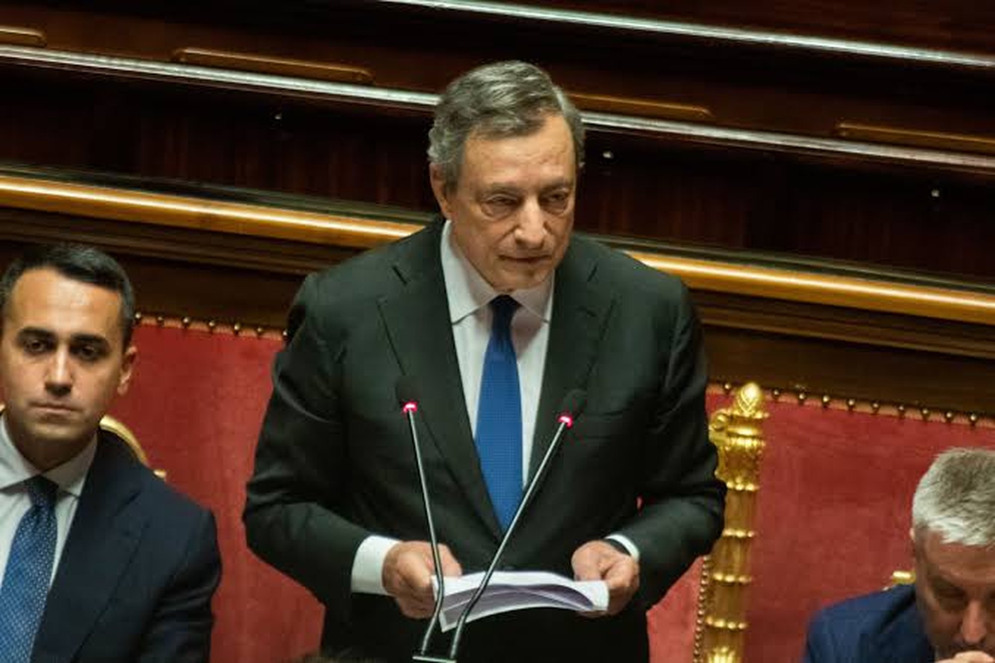 Mario Draghi Italy's Prime Minister resigns