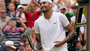 Ailing Nick Kyrgios prevails at Wimbledon, advancing to 3rd career Slam quarter-final – CBC Sports