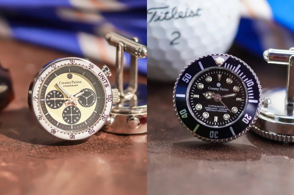 Wilsdorf Collection is a stylish fusion of cufflinks and miniature watches – Yanko Design
