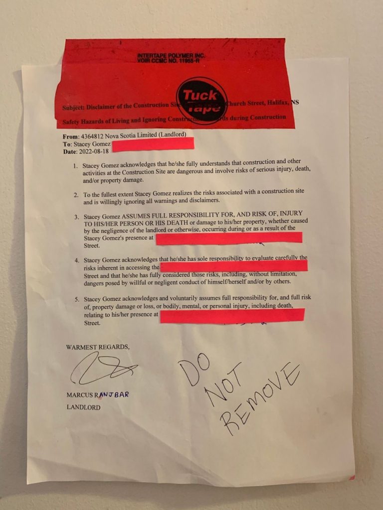 Halifax woman fighting renoviction says she fears for her life