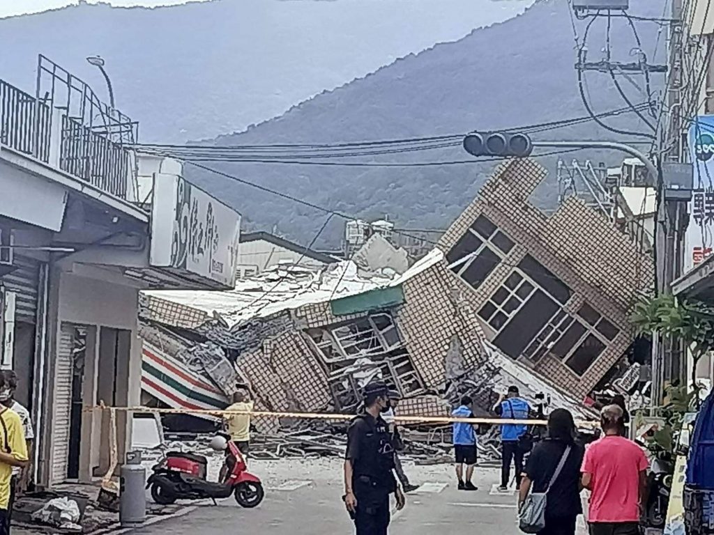 6.9-magnitude earthquake hits eastern Taiwan one confirmed dead